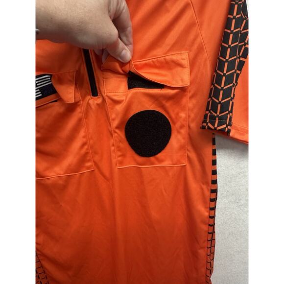 Soccer Ref Uniform Set NISOA Official Sports Size Small Orange Yellow Blue - Picture 10 of 11